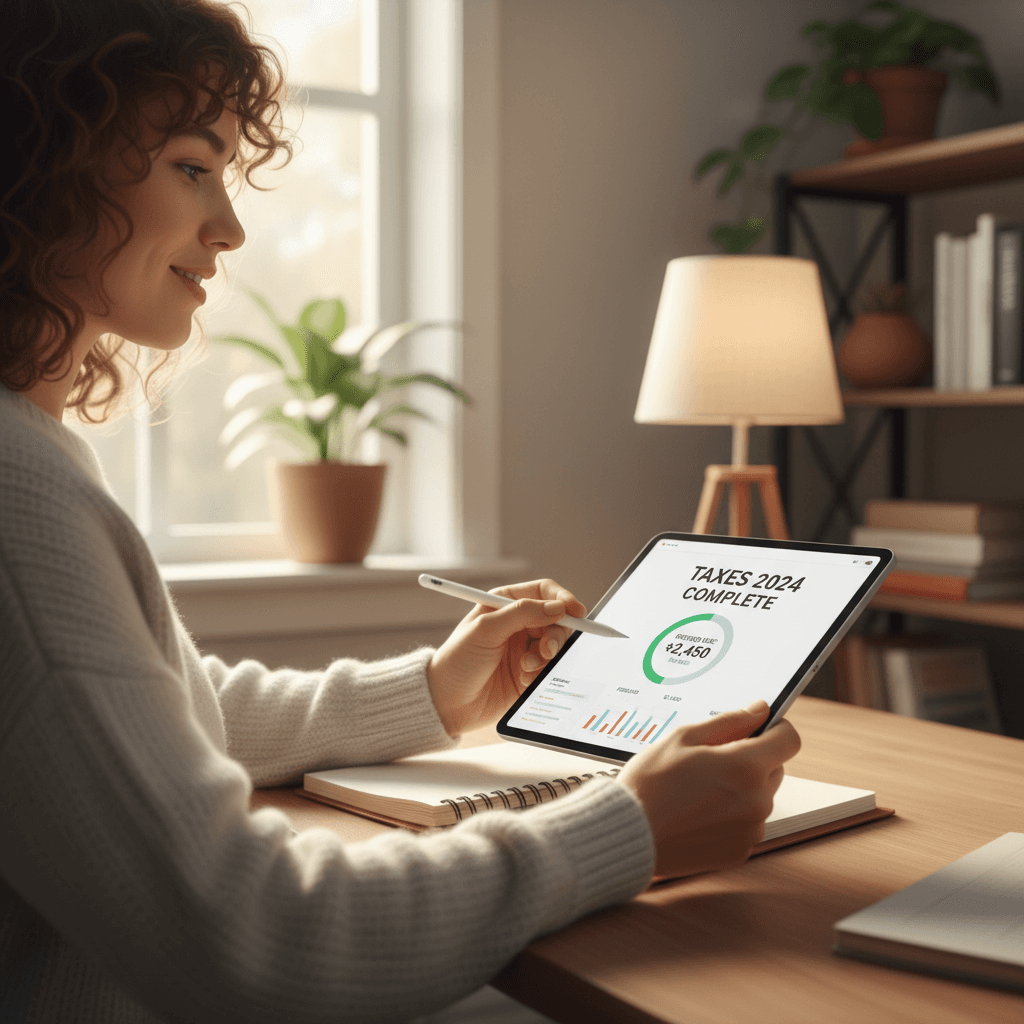 Steuerergebnisse auf dem Tablet überprüfen